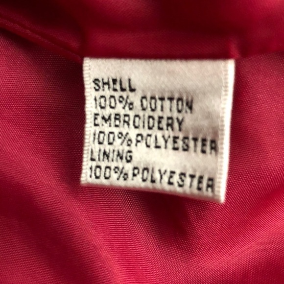 New - TALBOTS - Cotton Barbie Pink Embroidered Black Blazer w/ Pockets - Size 14 - Picture 6 of 7